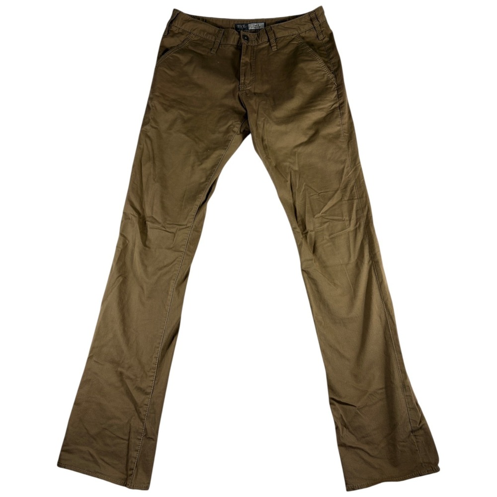 Buckle BKE Casuals Jake Straight Chino Pants Mens 33XL Brown‎ Cotton Regular Fit